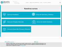 Tablet Screenshot of deustosalud.com